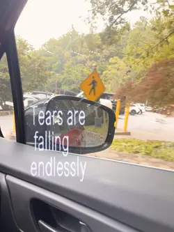 Tears are falling