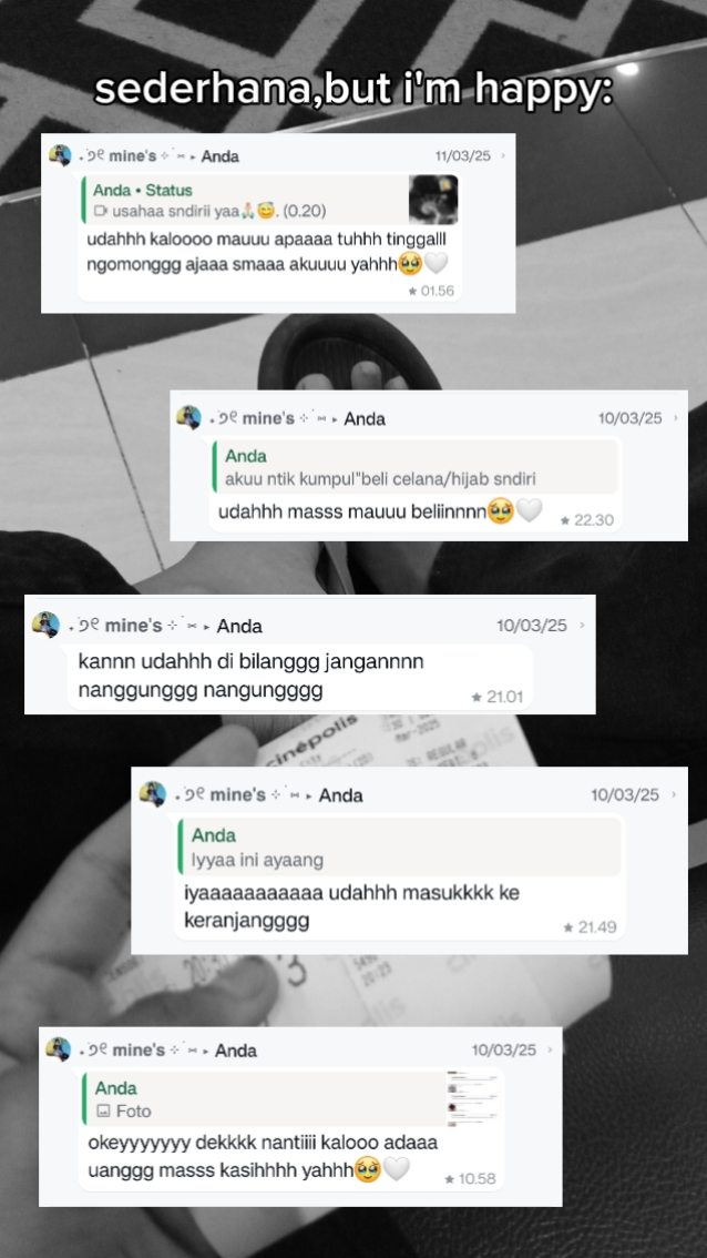sederhana, mais je suis 