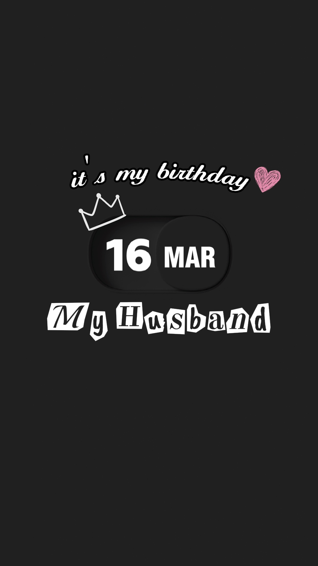 HBD Suami 16 Maret