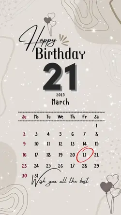 hbd 21 MARCH 2025