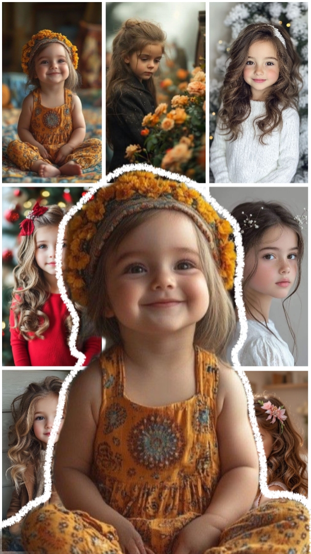 bebek fotoğraf kolajı