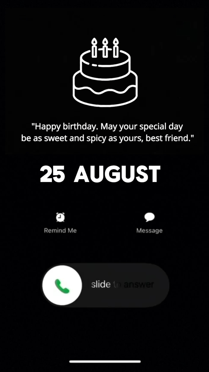 HBD PARA MIM 25 DE AGOSTO 