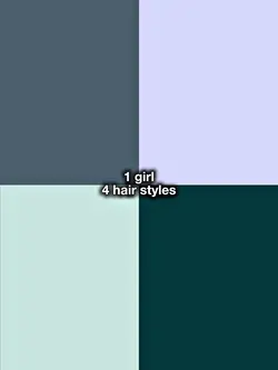 1girl,4hairstyle