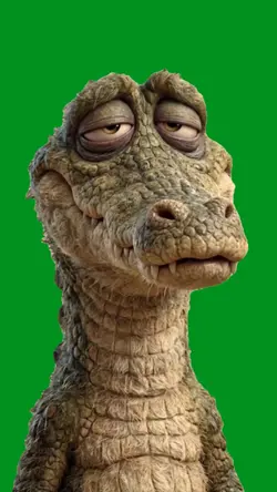 tired croc