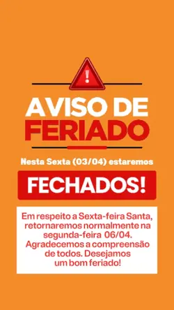 aviso de feriado 