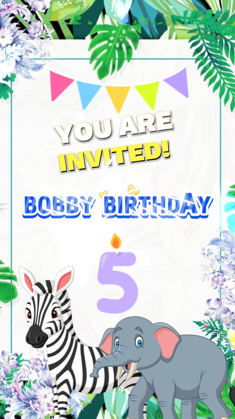Convite de aniversário