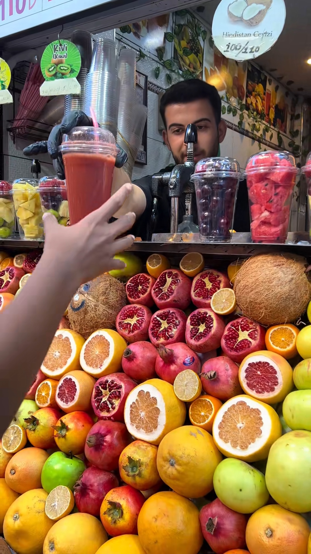 Modelo de vídeo de suco