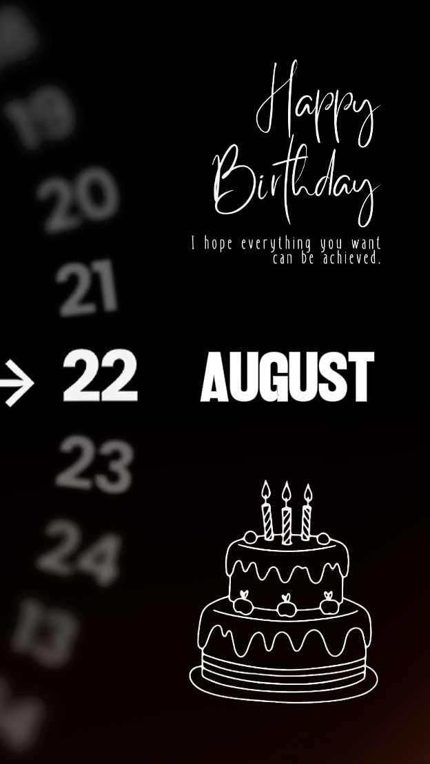 HBD 22 août