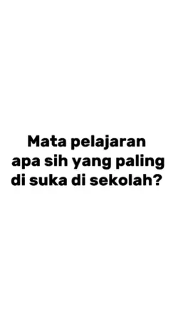 mata pelajaran yang