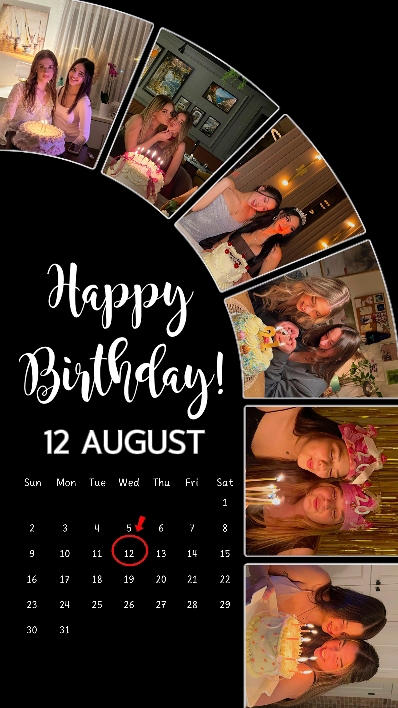 BIRTHDAY 12 AUGUST 
