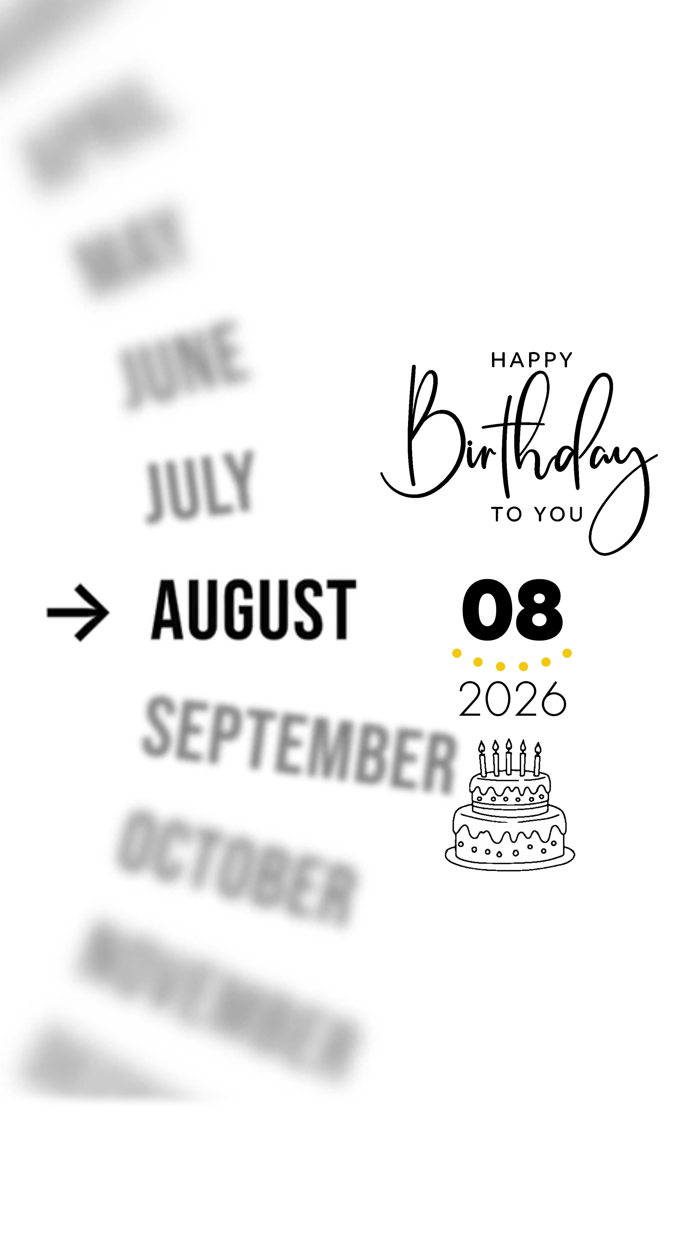 GEBURTSTAG 08. AUGUST
