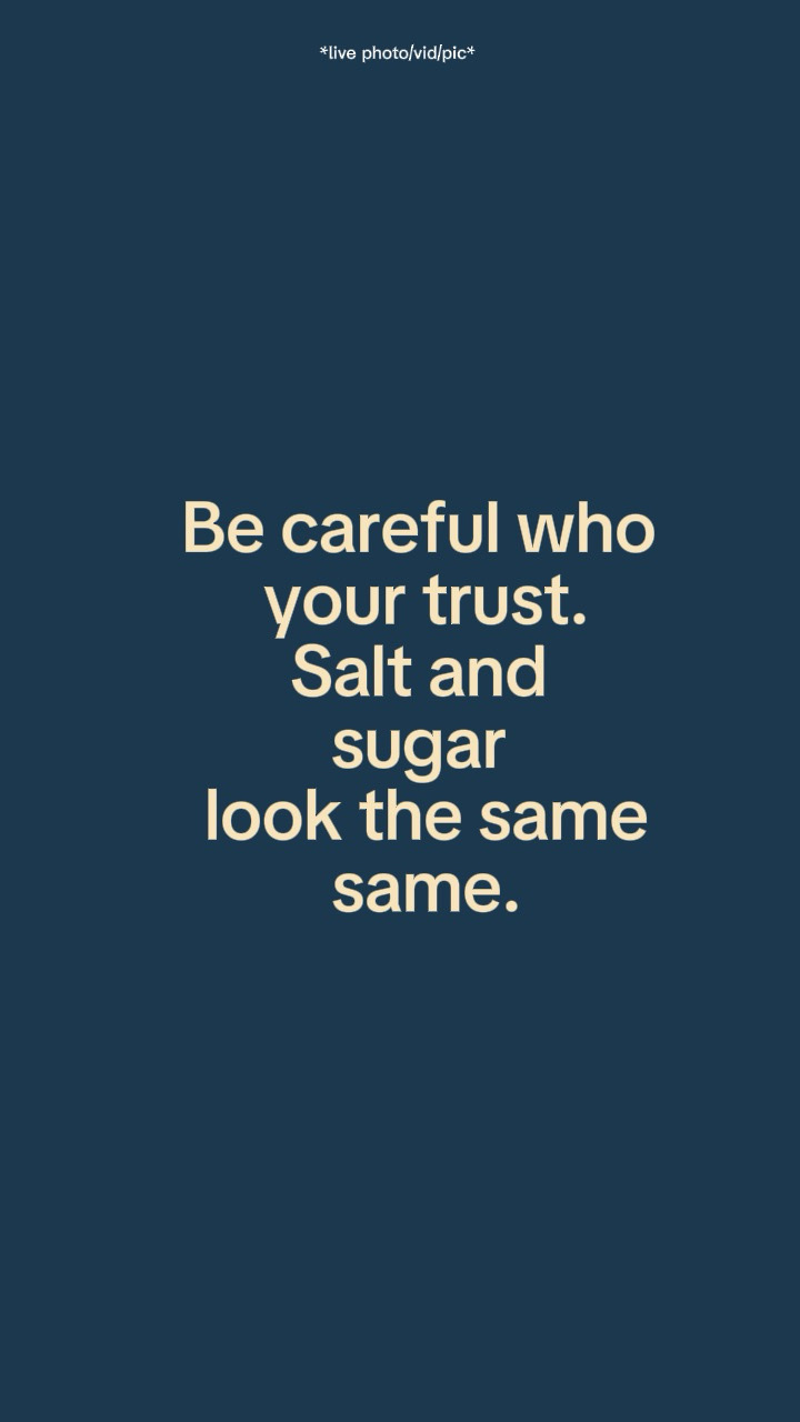 Be careful 