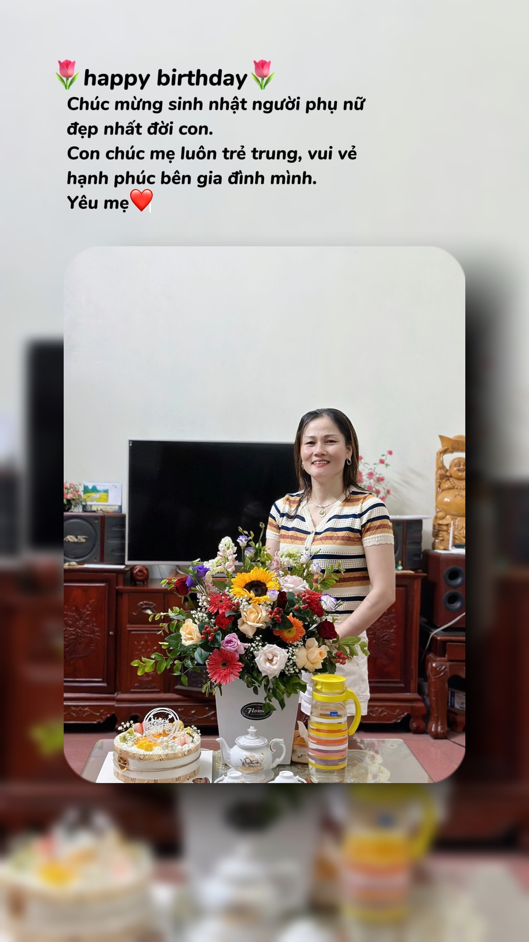 Mừng sinh nhật mẹ