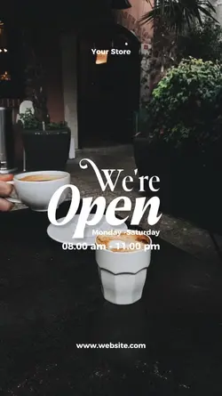 we are open