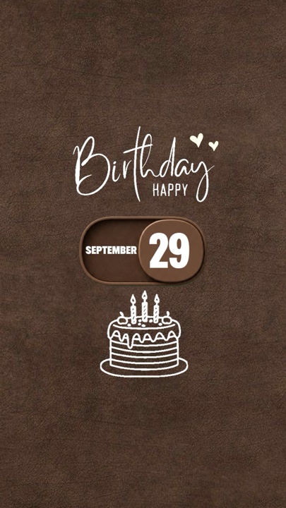 HBD 29 September 