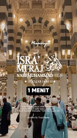 ISRA MI'RAJ 1446 H