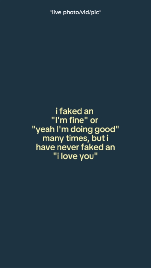 i faked an I'm fine 