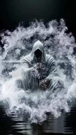 White smoke&rainbow