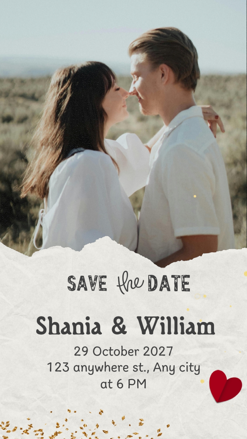 Convite de casamento 