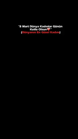 KADINLAR GÜNÜ 