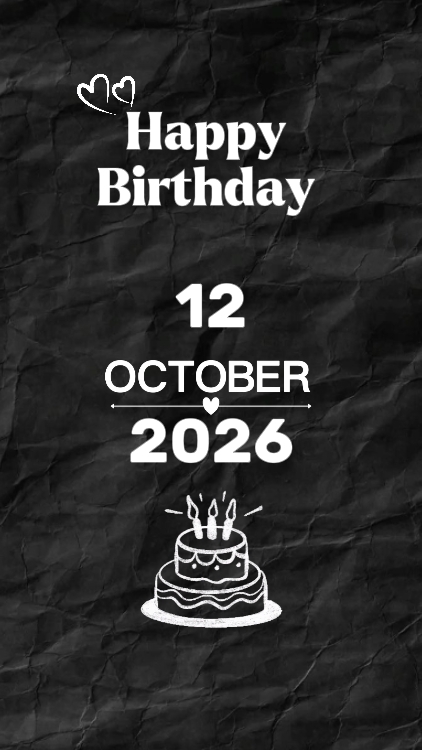 HBD SON 12 OCTOBER 