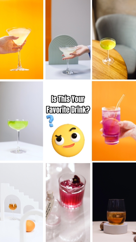Pantalla De Bebidas Saludables En Estilo TikTok 