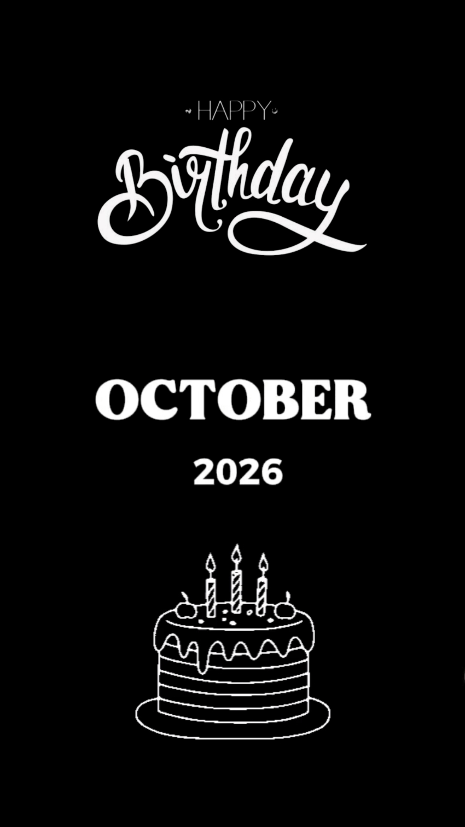 OCTOBER BIRTHDAY 
