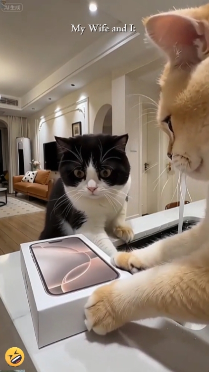Lustige Katze: