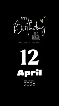 APRIL 12 BIRTHDAY
