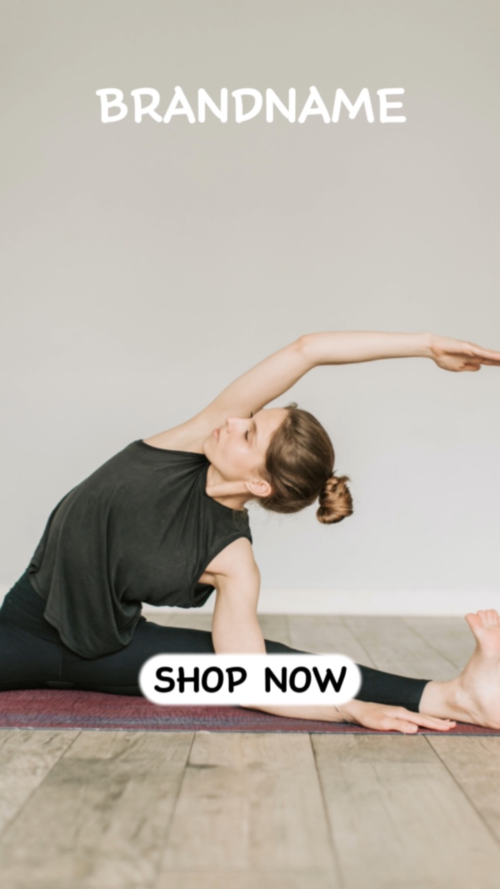 Affichage de vêtements de yoga battant le style TikTok