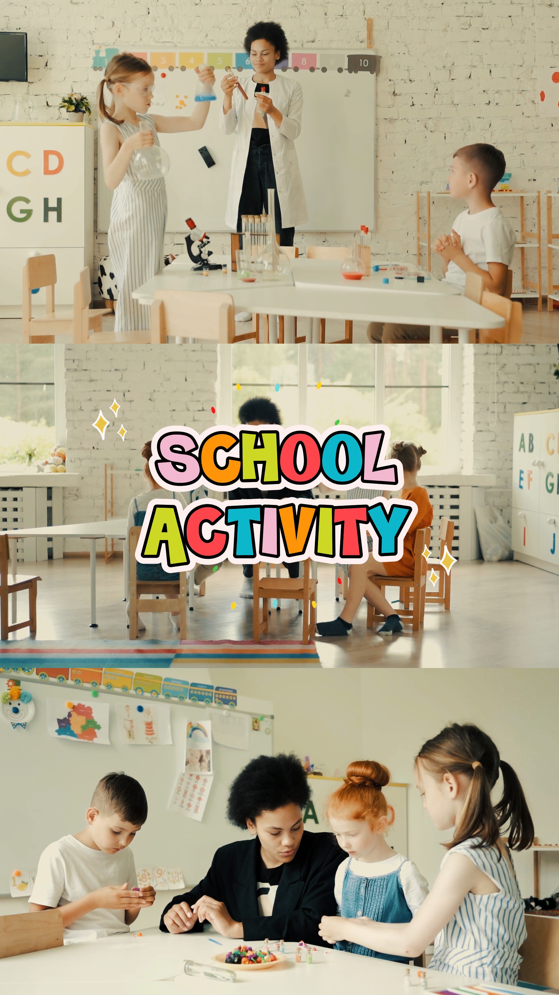 Atividade escolar infantil