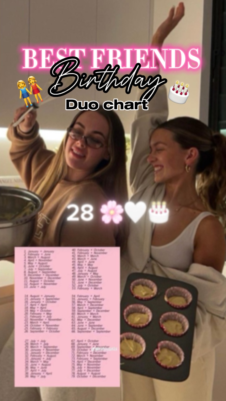 BFF birthday duo 🎂👭❤️