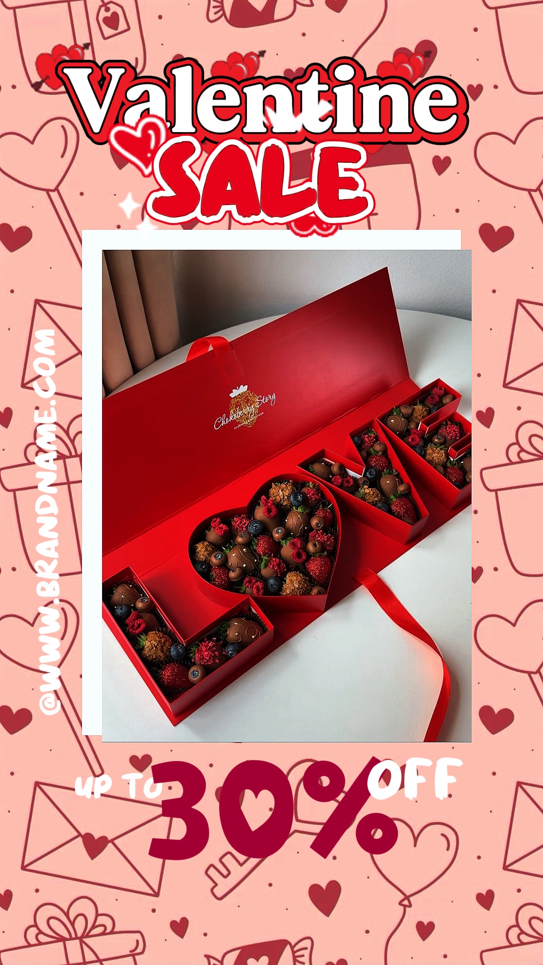 Promoción de rebajas de San Valentín