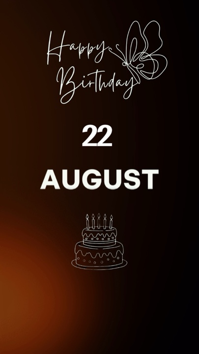 HBD FRIEND 22 AUGUST