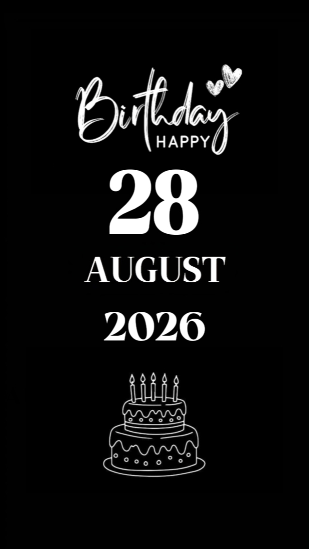 ULANG TAHUN 28 AGUSTUS 2026