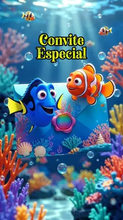 Convite Dory e Nemo