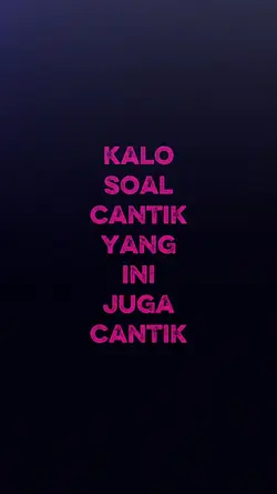 kalo soal cantik