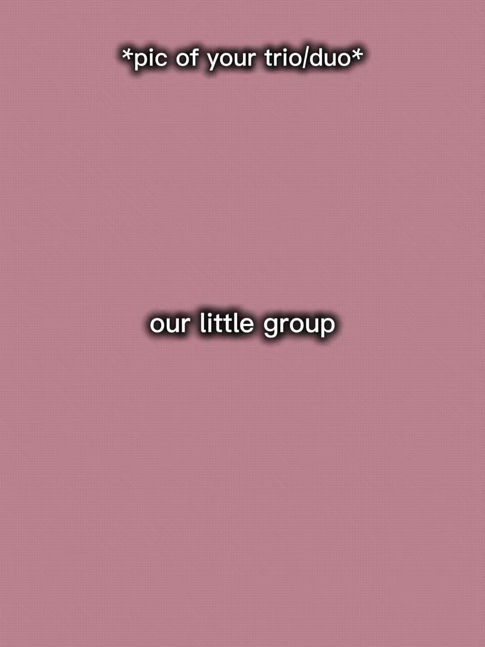 Notre petit groupe