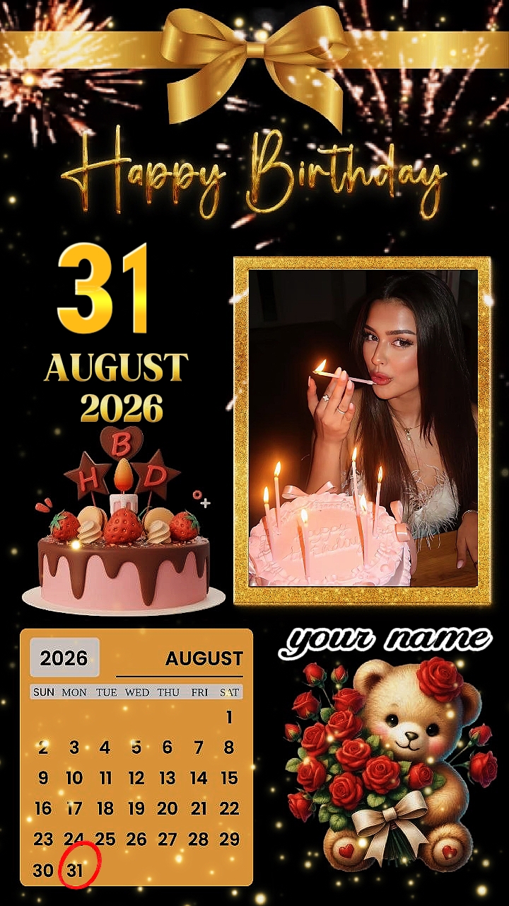 HBD 31 August 2026