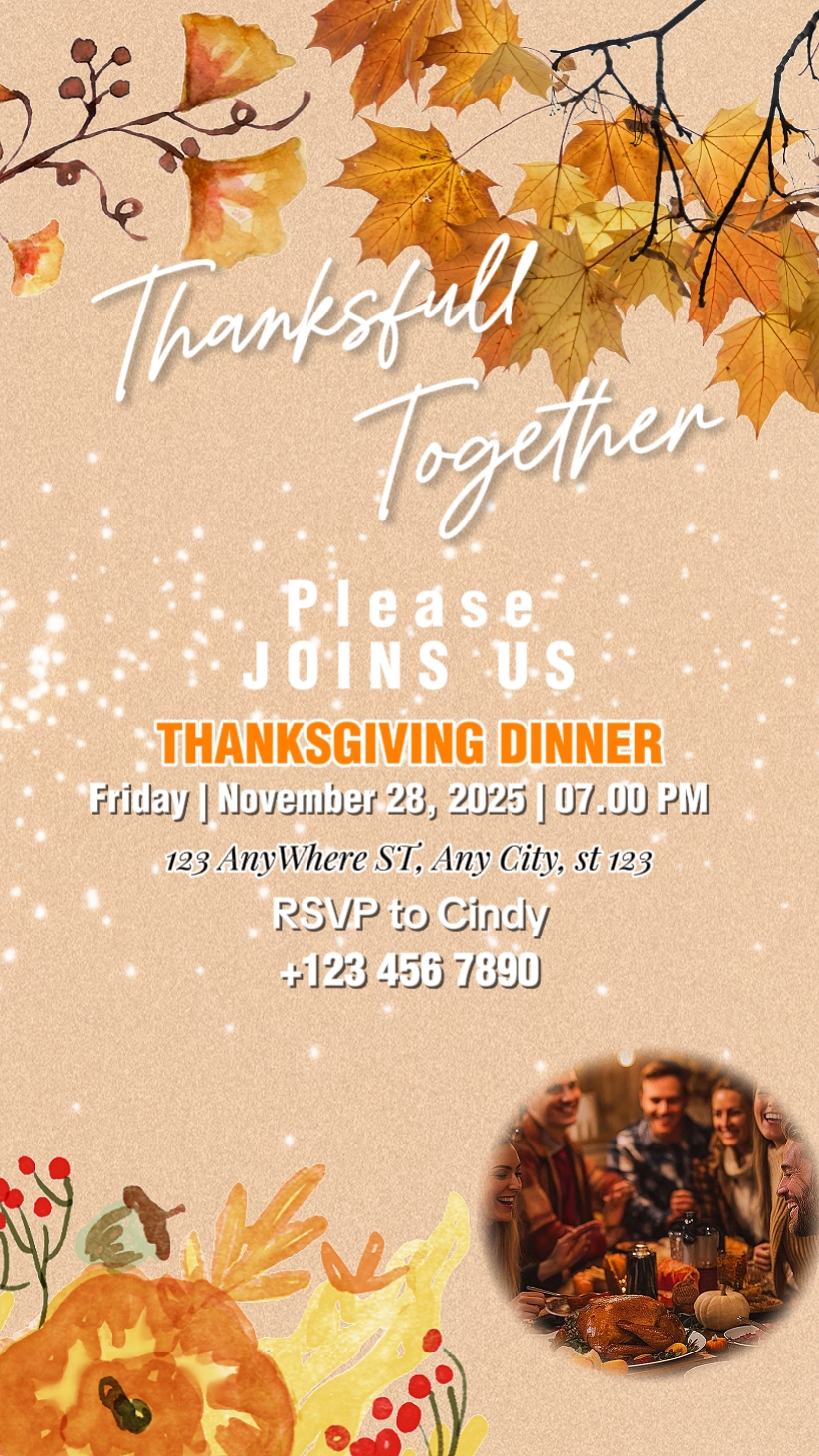 undangan thanksgiving