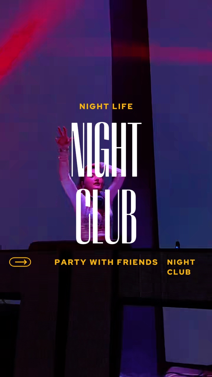 Festa noturna no clube