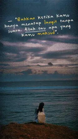 Hanya menatap langit