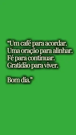bom dia