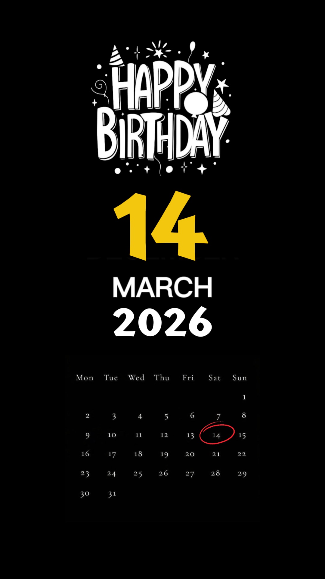 14 March Birthday 