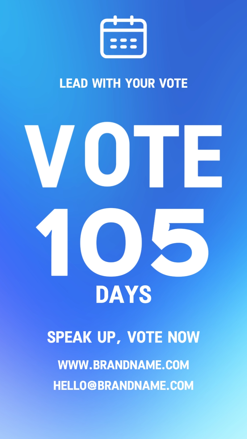 Vote Countdowns Plantilla de promoción creativa
