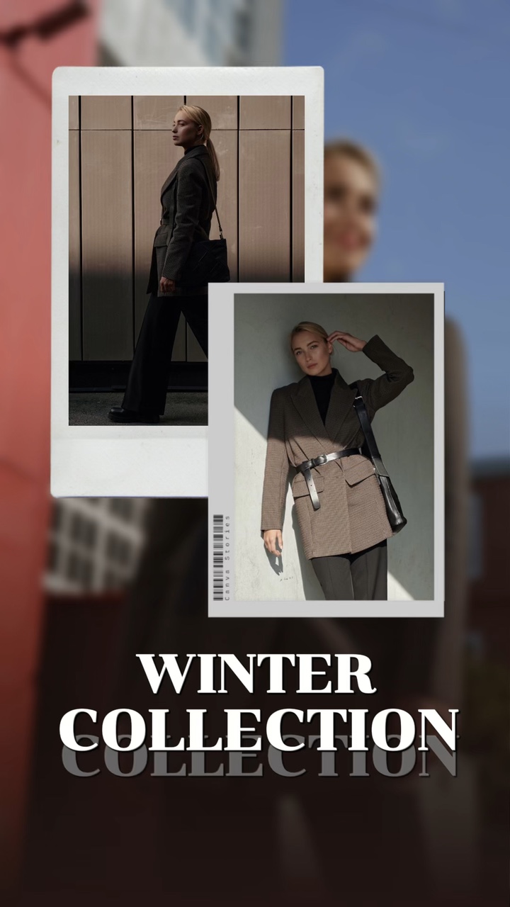 Exibição de produtos de roupas da coleção de inverno Estilo TikTok