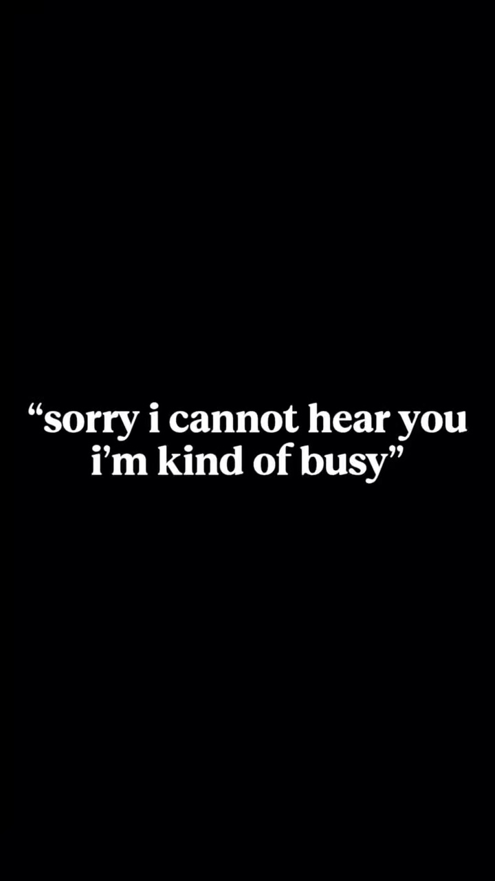 I’m Kind Of Busy 