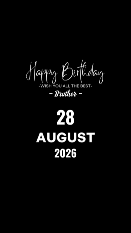 KAKAK ULANG TAHUN 28 AUG