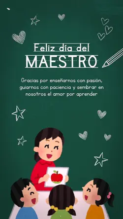 Feliz día del Maestr