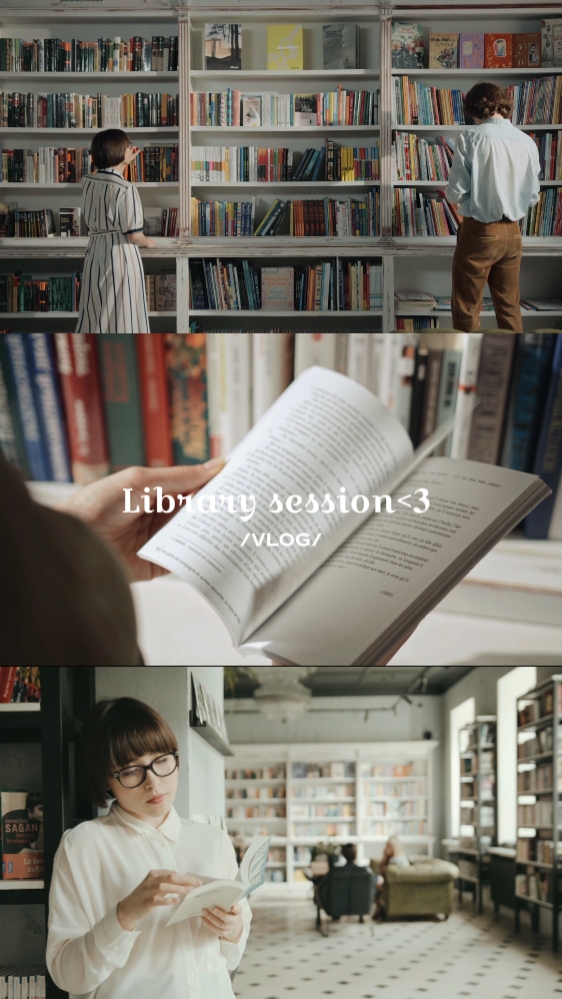 vlog in library 